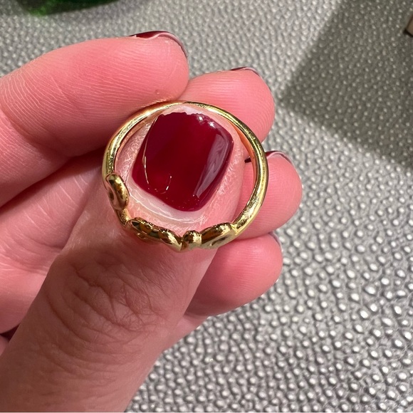Sarah Chloe gold plated Love Ring size 6 - Picture 7 of 8